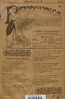 Przodownica : pismo dla kobiet. R. 11, 1910, nr 1 i 2