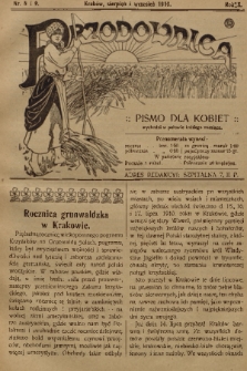 Przodownica : pismo dla kobiet. R. 11, 1910, nr 8 i 9