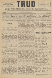 Trud : pismo tygodniowe dla polskiej zarobkowości. R. 1, 1886, nr 11