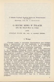 Rozprawy Biologiczne z Zakresu Medycyny Weterynaryjnej, Rolnictwa i Hodowli, T. 11, 1933, z. [4]