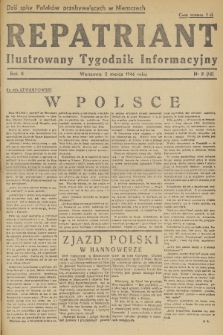 Repatriant : ilustrowany tygodnik informacyjny. R. 2, 1946, nr 9