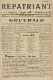 Repatriant : ilustrowany tygodnik informacyjny. R. 2, 1946, nr 25