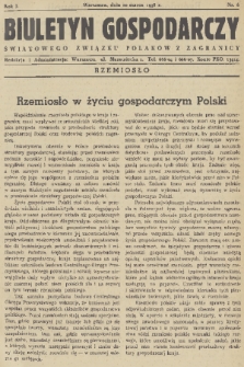Biuletyn Gospodarczy Światowego Związku Polaków z Zagranicy. R. 1, 1938, nr 6