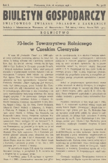 Biuletyn Gospodarczy Światowego Związku Polaków z Zagranicy. R. 1, 1938, nr 32