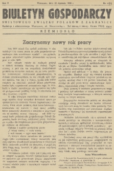 Biuletyn Gospodarczy Światowego Związku Polaków z Zagranicy. R. 2, 1939, nr 4