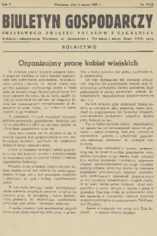 Biuletyn Gospodarczy Światowego Związku Polaków z Zagranicy. R. 2, 1939, nr 10