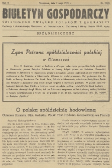 Biuletyn Gospodarczy Światowego Związku Polaków z Zagranicy. R. 2, 1939, nr 19