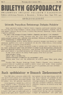 Biuletyn Gospodarczy Światowego Związku Polaków z Zagranicy. R. 2, 1939, nr 23