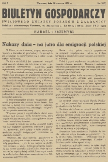 Biuletyn Gospodarczy Światowego Związku Polaków z Zagranicy. R. 2, 1939, nr 25