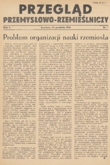 Przegląd Przemysłowo-Rzemieślniczy. R. 1, 1945, nr 5