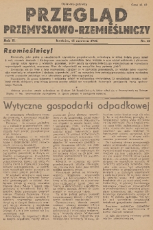 Przegląd Przemysłowo-Rzemieślniczy. R. 2, 1946, nr 12
