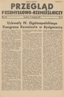 Przegląd Przemysłowo-Rzemieślniczy. R. 2, 1946, nr 15