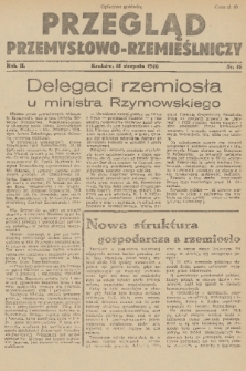 Przegląd Przemysłowo-Rzemieślniczy. R. 2, 1946, nr 16
