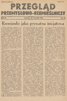 Przegląd Przemysłowo-Rzemieślniczy. R. 2, 1946, nr 18