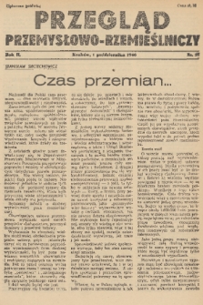 Przegląd Przemysłowo-Rzemieślniczy. R. 2, 1946, nr 19