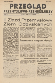 Przegląd Przemysłowo-Rzemieślniczy. R. 2, 1946, nr 21