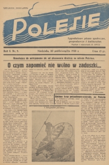 Polesie : tygodniowe pismo społeczne, gospodarcze i kulturalne. R. 1, 1938, nr 9