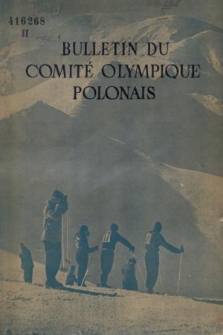 Bulletin du Comité Olympique Polonais. 1956