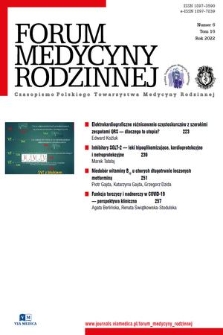 Forum Medycyny Rodzinnej : czasopismo Polskiego Towarzystwa Medycyny Rodzinnej. T. 16, 2022, nr 6