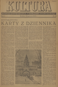 Kultura : pismo poświęcone kulturze radzieckiej. R. 2, 1946, nr 6