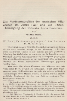 Zeitschrift für Osteuropäische Geschichte. Bd. 2, 1911/1912, Heft 2
