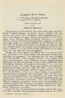Zeitschrift für Osteuropäische Geschichte. Bd. 5 (Neue Folge, Band 1), 1931, Heft 4