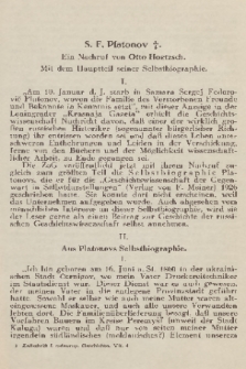 Zeitschrift für Osteuropäische Geschichte. Bd. 7 (Neue Folge, Band 3), 1932/1933, Heft 4