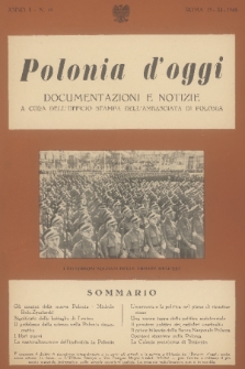 Polonia d'Oggi : documentazioni e notizie : a cura dell'Ufficio Stampa dell'Ambasciata di Polonia. A. 1, 1946, n. 14