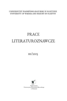 Prace Literaturoznawcze. 3, 2015