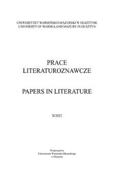 Prace Literaturoznawcze. 10, 2022