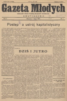Gazeta Młodych : niezależny organ polskiej młodzieży radykalnej. R. 2, 1935, nr 1