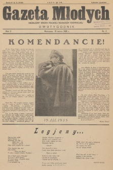 Gazeta Młodych : niezależny organ polskiej młodzieży radykalnej. R. 2, 1935, nr 4