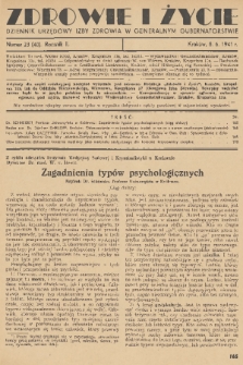 Zdrowie i Życie : dziennik urzędowy Izby Zdrowia w Generalnym Gubernatorstwie. R. 2, 1941, nr 23