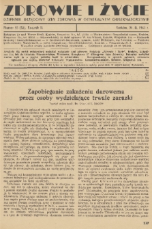 Zdrowie i Życie : dziennik urzędowy Izby Zdrowia w Generalnym Gubernatorstwie. R. 2, 1941, nr 35
