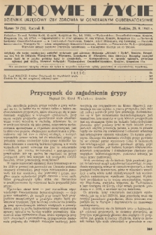 Zdrowie i Życie : dziennik urzędowy Izby Zdrowia w Generalnym Gubernatorstwie. R. 2, 1941, nr 39
