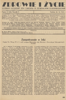 Zdrowie i Życie : dziennik urzędowy Izby Zdrowia w Generalnym Gubernatorstwie. R. 2, 1941, nr 43