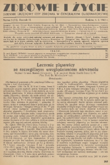 Zdrowie i Życie : dziennik urzędowy Izby Zdrowia w Generalnym Gubernatorstwie. R. 3, 1942, nr 5