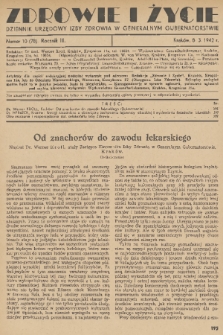 Zdrowie i Życie : dziennik urzędowy Izby Zdrowia w Generalnym Gubernatorstwie. R. 3, 1942, nr 10