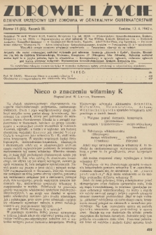 Zdrowie i Życie : dziennik urzędowy Izby Zdrowia w Generalnym Gubernatorstwie. R. 3, 1942, nr 15