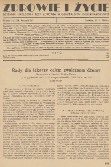 Zdrowie i Życie : dziennik urzędowy Izby Zdrowia w Generalnym Gubernatorstwie. R. 4, 1943, nr 3