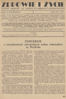 Zdrowie i Życie : dziennik urzędowy Izby Zdrowia w Generalnym Gubernatorstwie. R. 4, 1943, nr 7/8