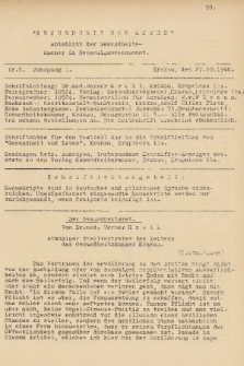 Gesundheit und Leben : Amtsblatt der Gesundsheitskammer im Generalgouvernement. Jg. 1, 1940, nr 9