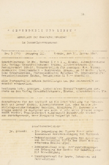 Gesundheit und Leben : Amtsblatt der Gesundsheitskammer im Generalgouvernement. Jg. 2, 1942, nr 3