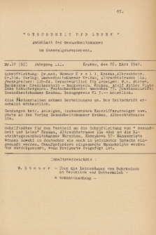 Gesundheit und Leben : Amtsblatt der Gesundsheitskammer im Generalgouvernement. Jg. 2, 1942, nr 12