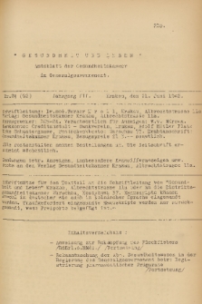 Gesundheit und Leben : Amtsblatt der Gesundsheitskammer im Generalgouvernement. Jg. 2, 1942, nr 24