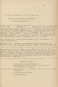 Gesundheit und Leben : Amtsblatt der Gesundsheitskammer im Generalgouvernement. Jg. 2, 1942, nr 36