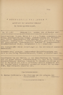 Gesundheit und Leben : Amtsblatt der Gesundsheitskammer im Generalgouvernement. Jg. 2, 1942, nr 41