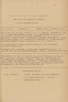 Gesundheit und Leben : Amtsblatt der Gesundsheitskammer im Generalgouvernement. Jg. 2, 1942, nr 43