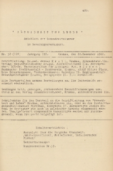 Gesundheit und Leben : Amtsblatt der Gesundsheitskammer im Generalgouvernement. Jg. 2, 1942, nr 50
