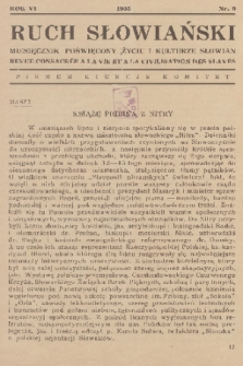 Ruch Słowiański : miesięcznik poświęcony życiu i kulturze Słowian. R. 6, 1933, nr 9